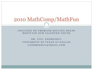 2010 MathComp/MathFun