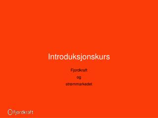 Introduksjonskurs