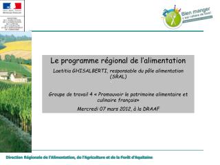 Direction Régionale de l’Alimentation, de l’Agriculture et de la Forêt d’Aquitaine