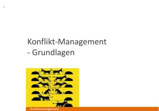 Konflikt-Management - Grundlagen