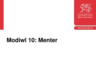 Modiwl 10: Menter