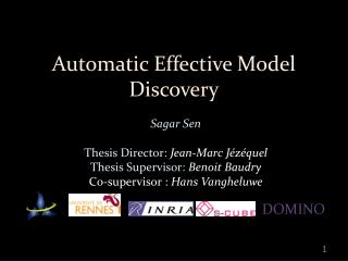 Automatic Effective Model Discovery