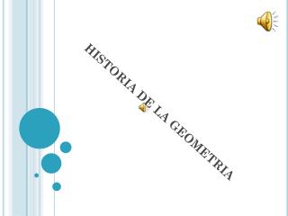 HISTORIA DE LA GEOMETRIA