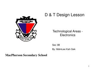 D &amp; T Design Lesson