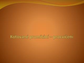 Kótované promítání – procvičení