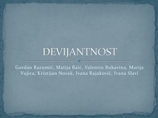 DEVIJANTNOST