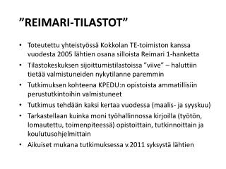”REIMARI-TILASTOT”