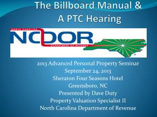 The Billboard Manual &amp; A PTC Hearing