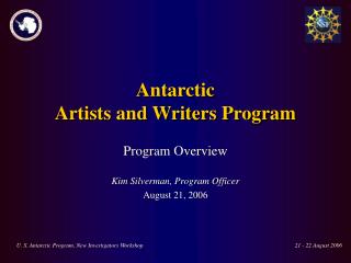 Antarctic Artists and Writers Program