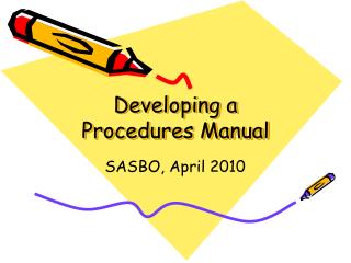 Developing a Procedures Manual