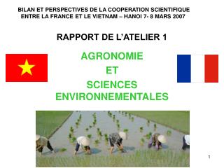 RAPPORT DE L’ATELIER 1