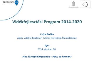 Vidékfejlesztési Program 2014-2020