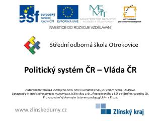 Politický systém ČR – Vláda ČR