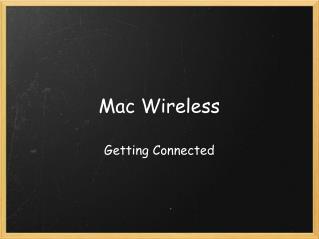 Mac Wireless