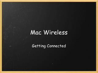 Mac Wireless