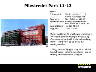 Pilestredet Park 11-13