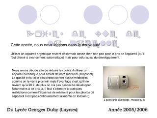 Prises de vue de la nacelle