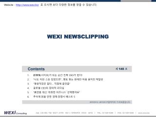 WEXI NEWSCLIPPING
