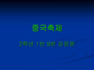 중국축제