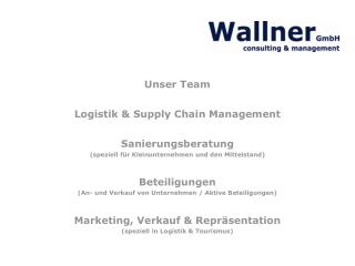 Unser Team Logistik &amp; Supply Chain Management Sanierungsberatung