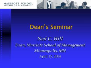 Dean’s Seminar