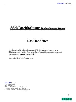 5SekBuchhaltung Buchhaltungssoftware