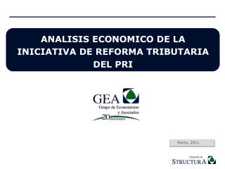 ANALISIS ECONOMICO DE LA INICIATIVA DE REFORMA TRIBUTARIA DEL PRI