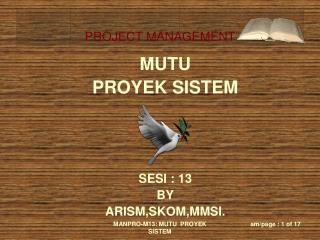 MUTU PROYEK SISTEM