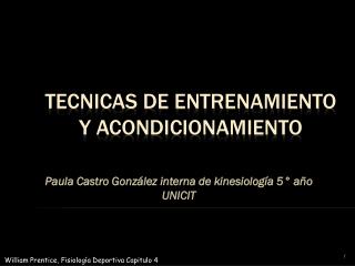 Tecnicas de entrenamiento y acondicionamiento