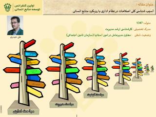 عنوان مقاله : آسيب شناسی کلی اصلاحات در نظام اداری با رويکرد منابع انسانی