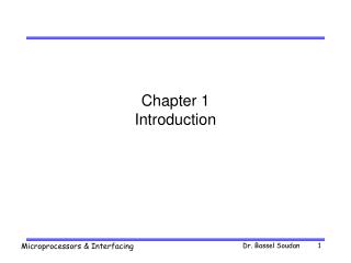 Chapter 1 Introduction