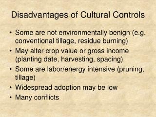 cultural disadvantages controls presentation ppt powerpoint