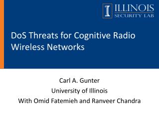DoS Threats for Cognitive Radio Wireless Networks