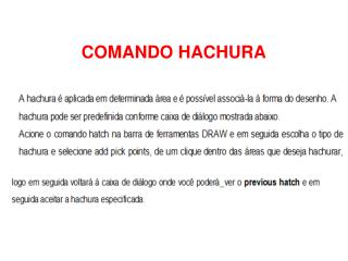 COMANDO HACHURA