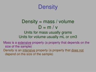 Density