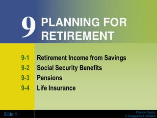 PLANNING FOR RETIREMENT