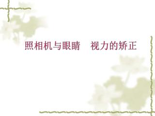 照相机与眼睛　视力的矫正