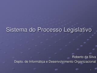 Sistema do Processo Legislativo