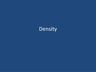 Density