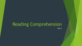 Reading Comprehension