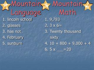 Mountain Language