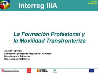 La Formación Profesional y la Movilidad Transfronteriza