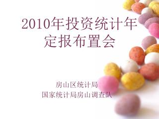 2010 年投资统计年定报布置会