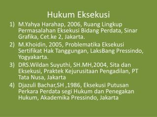 Hukum Eksekusi