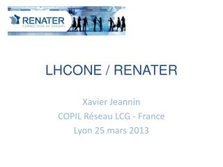 LHCONE / RENATER