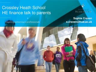 Crossley Heath School HE finance talk to parents