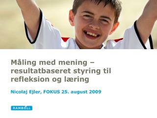 Måling med mening – resultatbaseret styring til refleksion og læring