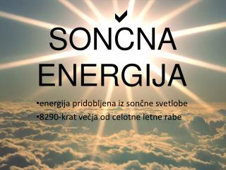 SONCNA ENERGIJA