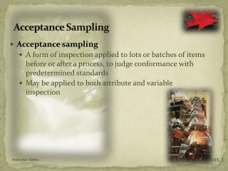 Acceptance Sampling
