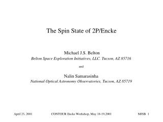 The Spin State of 2P/Encke